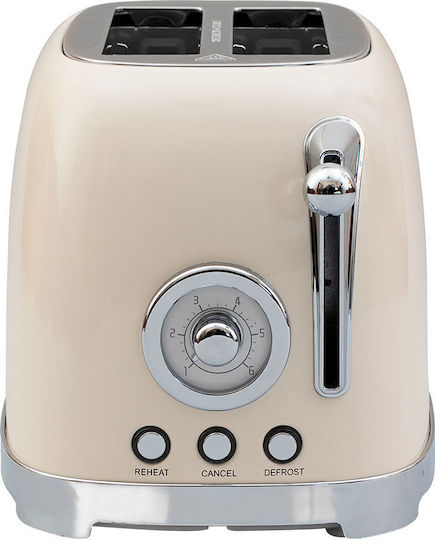 Estia Retro Epoque Toaster 2 Slots 815W Beige