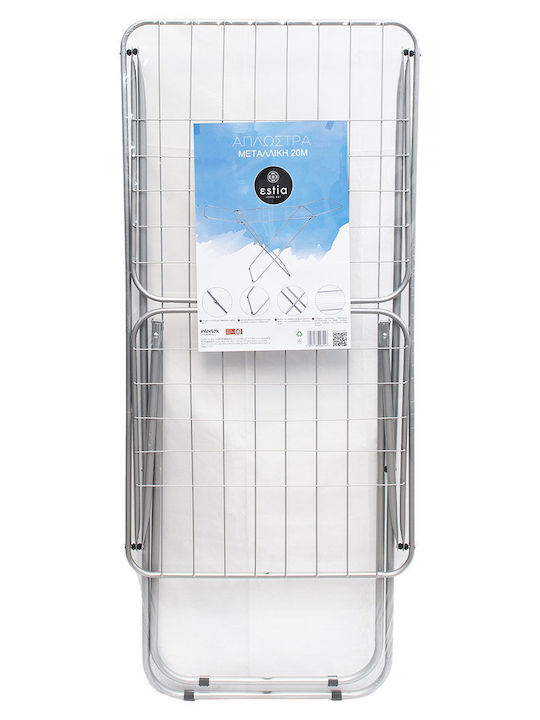 Floor Metal Folding Clothes Drying Rack 20m