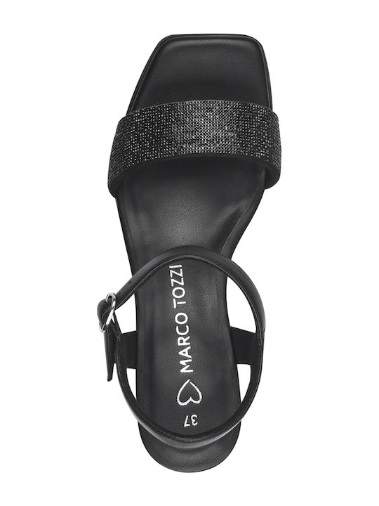 Sandalen Anatomisch mit Strass Schwarz