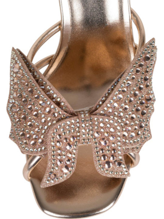 Fantasies Leather Sandals Gold