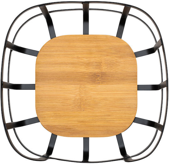 Estia ESSENTIALS Fruit Bowl made of Bamboo Black 34.5x19x17cm