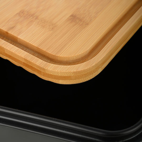 Estia Essentials Bread Box made of Bamboo Black 42x23x13cm
