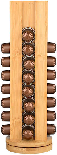 Estia Bamboo Essentials Wooden Capsule Stand for 36 Pods 11x11x34cm 01-19877
