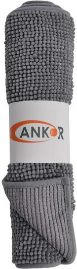 Ankor Αντιολισθητικό Πατάκι Μπάνιου 798568 Γκρι 50x80εκ.