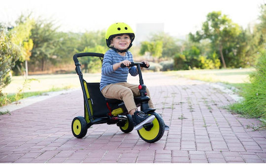 Smart Trike Tricicletă pentru copii STR3 Pliabil, Transformabil cu Mâner Parental & Cort pentru 9+ luni Verde