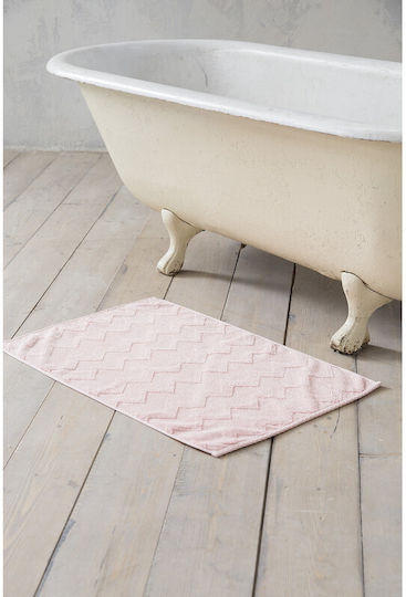 Nima Πατάκι Μπάνιου Βαμβακερό Swell 20652 Salmon 50x80εκ.