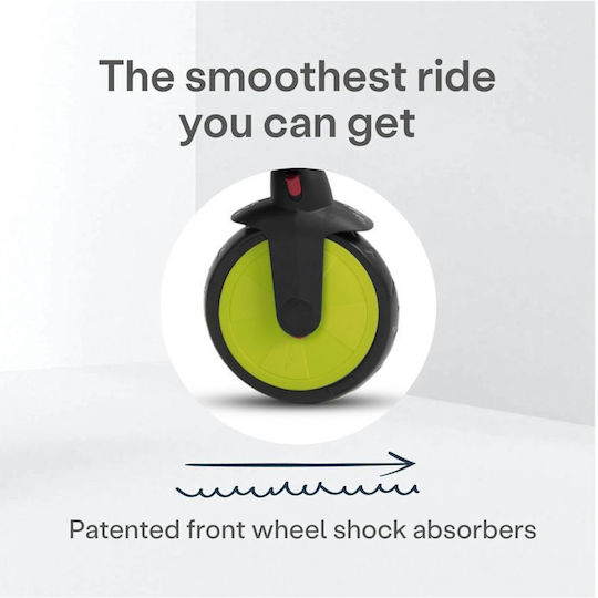 Smart Trike Tricicletă pentru copii STR3 Pliabil, Transformabil cu Mâner Parental & Cort pentru 9+ luni Verde