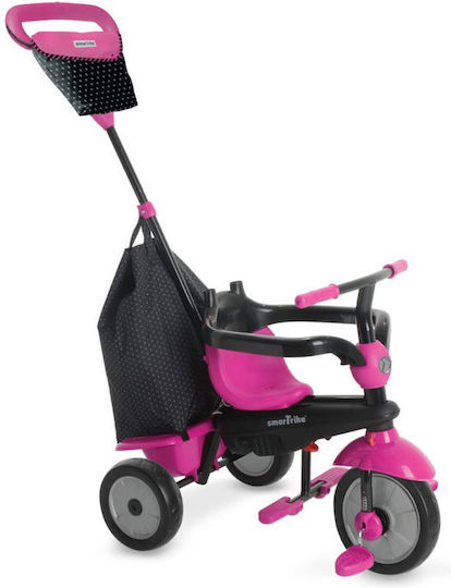 Smart Trike Vanilla Plus Μετατρεπόμενο με Χειρολαβή Γονέα 4 σε 1 για 15 Μηνών Ροζ