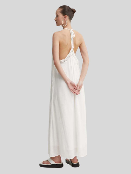 Sommer Maxi Damenkleid Weiß