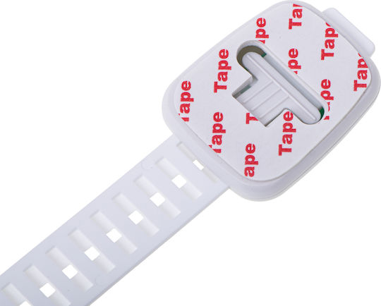 Siguranță pentru dulap și sertar din Plastic în Culoare Alb 24.5x2cm 1buc