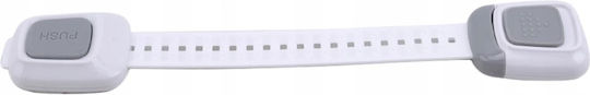 Siguranță pentru dulap și sertar din Plastic în Culoare Alb 24.5x2cm 1buc
