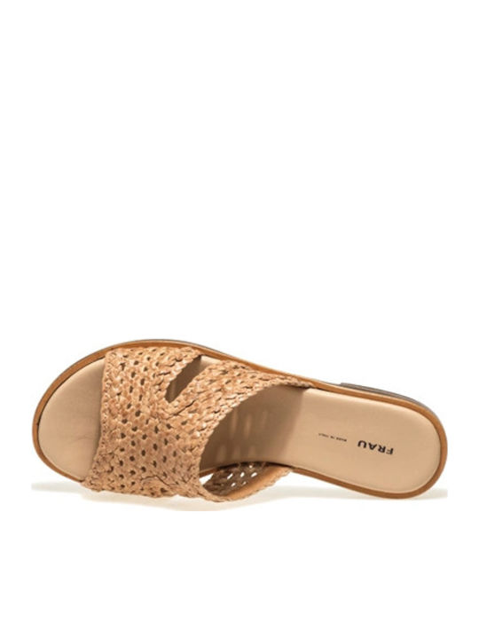 Leder Flache Sandalen für Damen in Rosa Farbe