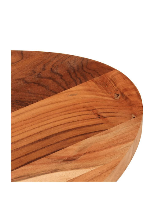 vidaXL Oval Table Surface made of Solid Wood Brown 90x40x2.5cm 370799 1pcs