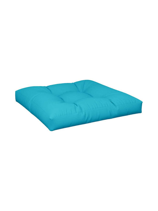 vidaXL Wasserdichtes Sitzbank-Kissen mit Rückenlehne Türkis 2 Stück 80x80cm