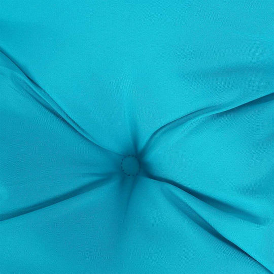 vidaXL Waterproof Bench Cushion for Palette with Backrest Turquoise 2 Pieces 80x80cm