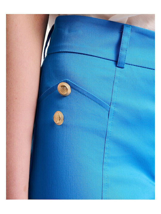Women's Fabric Trousers Cyano