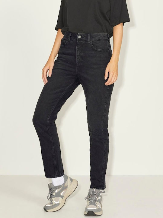 Ψηλόμεσο Γυναικείο Jean Παντελόνι σε Slim Εφαρμογή Black