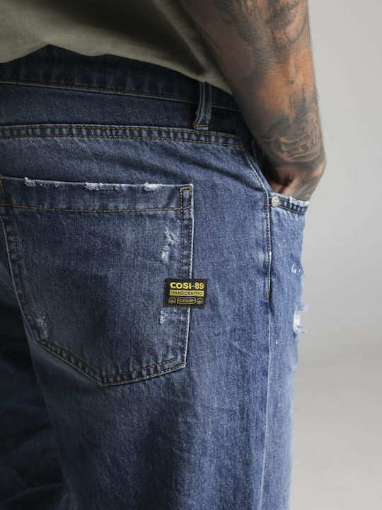 Ανδρικό Παντελόνι Τζιν με Slim Εφαρμογή Denim