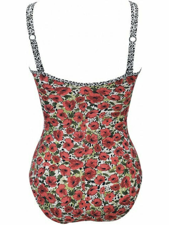 Anita 6261 Venedig Red Printed One-Piece Swimsuit with B Cup