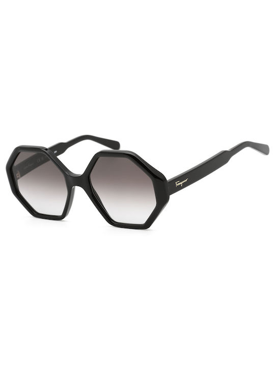 Salvatore Ferragamo Women's Sunglasses with Black Frame and Gray Lens SF1070S 001