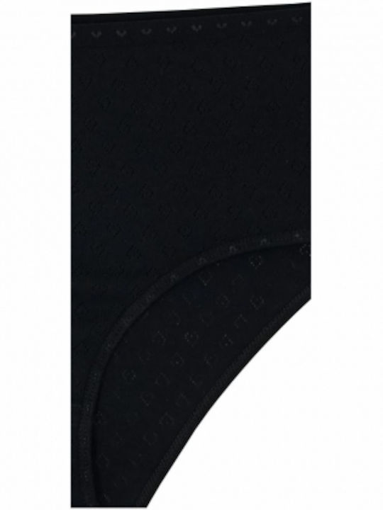 Βαμβακερά Γυναικεία Slip 3Pack Μαύρο