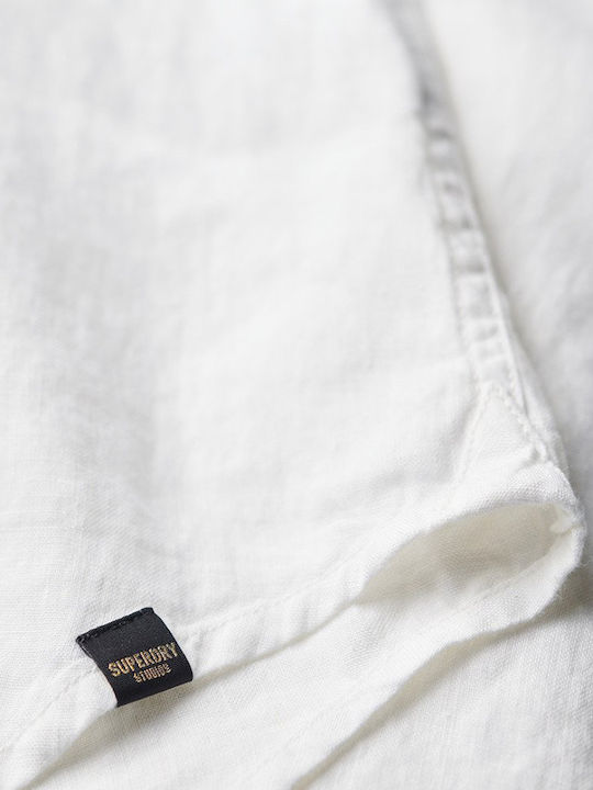 Casual Women's Linen Long Sleeve Shirt White