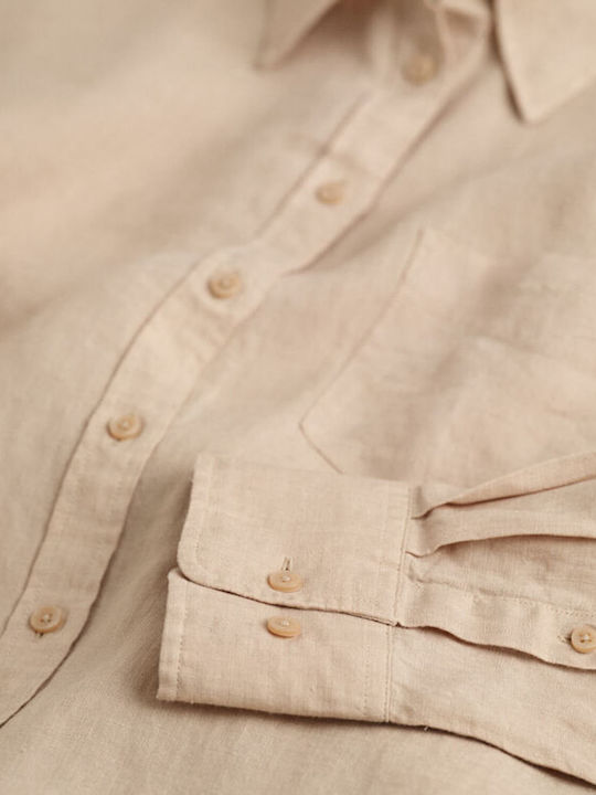 Gant Γυναικείο Πουκάμισο Beige