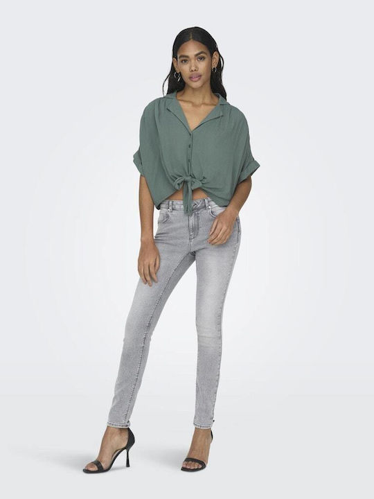 Women's Short Sleeve Shirt Balsam Green