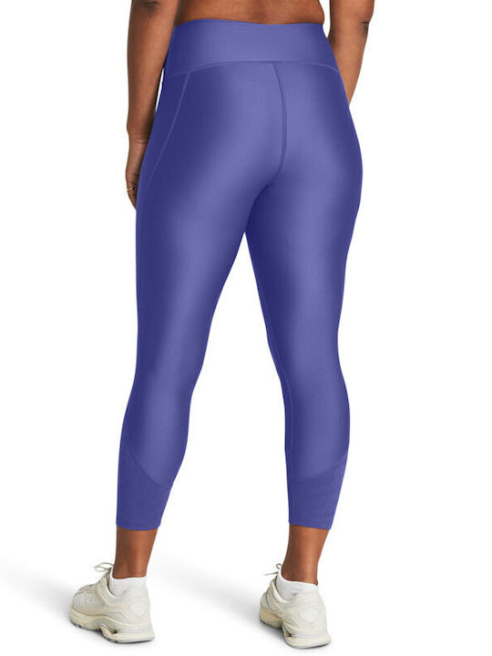 Training Women's Cropped High Waist Purple Leggings
