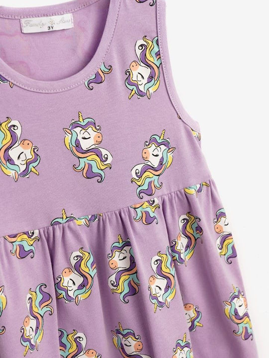 Funky Kids Dress Lila