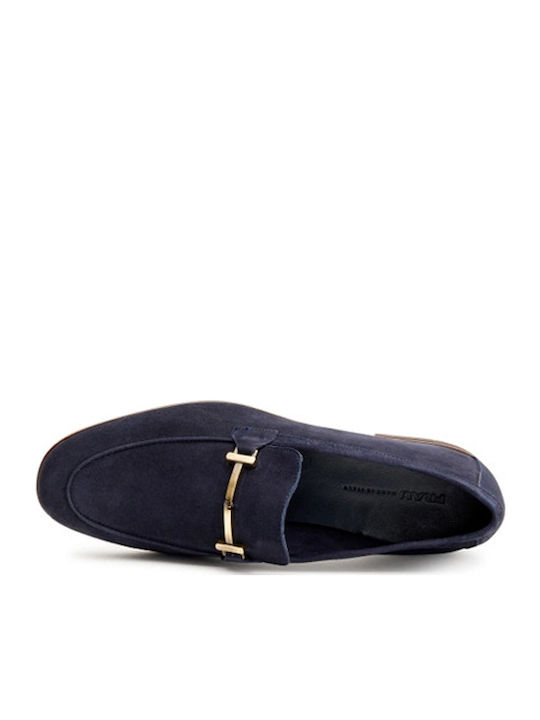 Suede Ανδρικά Μοκασίνια σε Μπλε Χρώμα