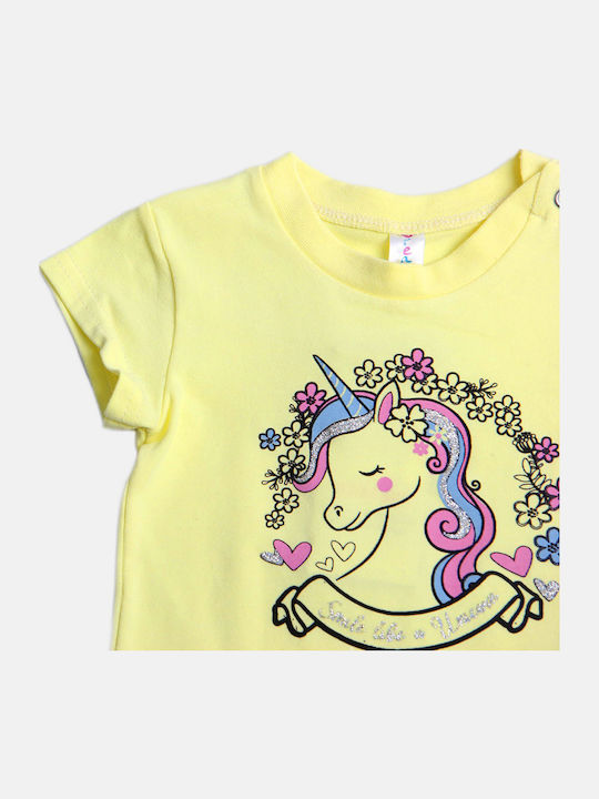 Kids Tracksuits Pink 3 Pieces Unicorn