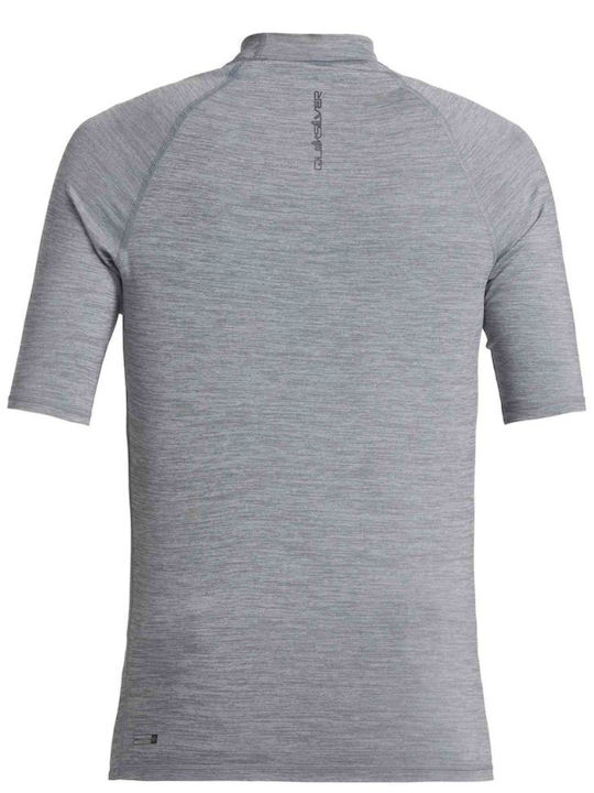 Quiksilver Everyday Ανδρική Κοντομάνικη Αντηλιακή Μπλούζα Γκρι
