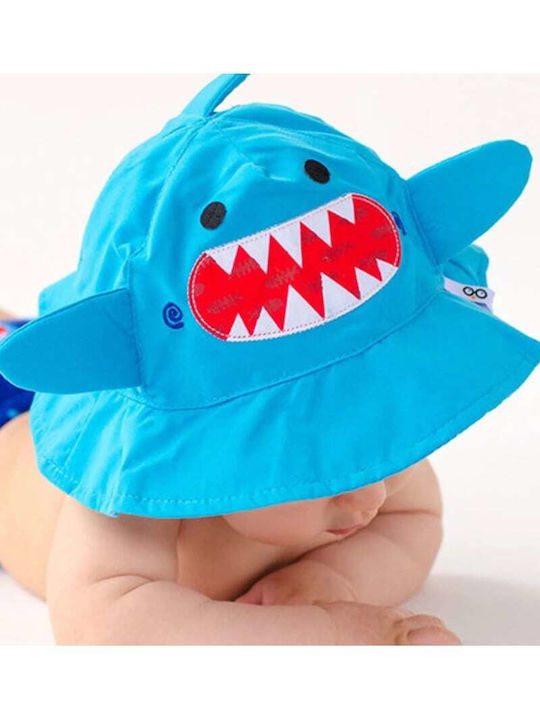 Zoocchini Kids' Hat Fabric Sunscreen Shark Blue