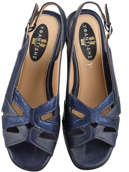 Yfantidis Women's Platform Shoes Blue