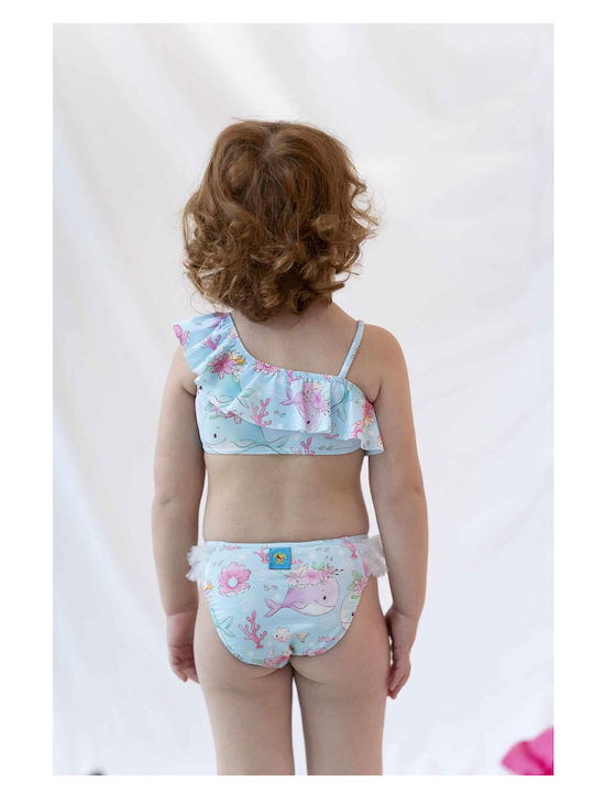 Tortue Kids Swimwear Bikini Blue Rose