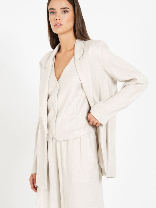 Philosophy Wear Damen Blazer Sand