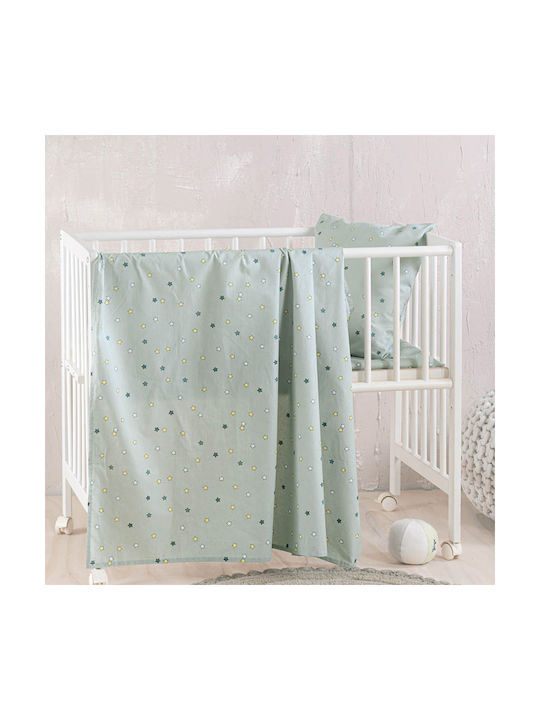 Rythmos Baby Duvet Cover Set With Pillowcase Blaze Green 110x160cm