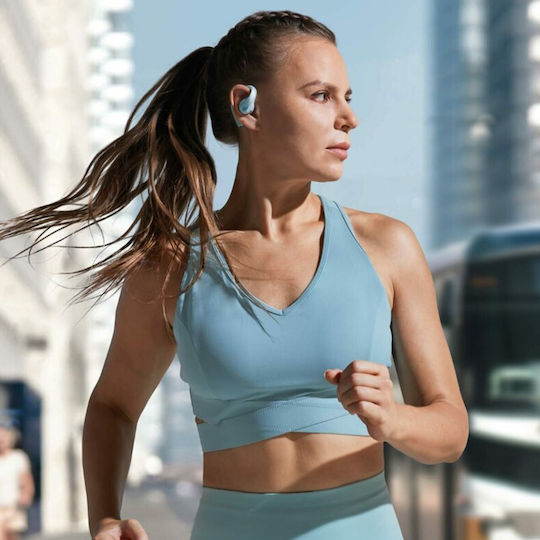 Anker AeroFit Pro Ohrstöpsel Bluetooth-Freisprecheinrichtung Kopfhörer mit Schweißresistenz und Ladeetui Blau