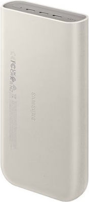 Samsung P4520 Power Bank 20000mAh 45W с 3 USB-C порта Power Delivery Бежов