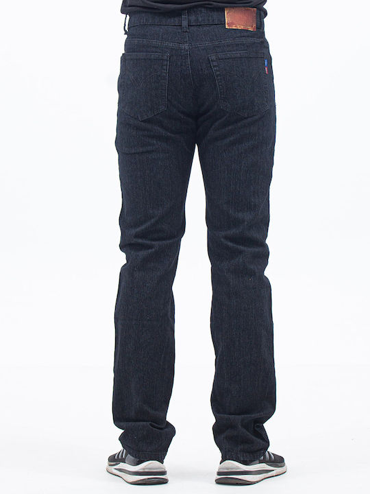 Beltipo K608 Pantaloni de Bărbați din Jean în Croială Normală Negru Α-ΠΑΝΤΕΛΟΝΙΑ-375-E5(K608)-10