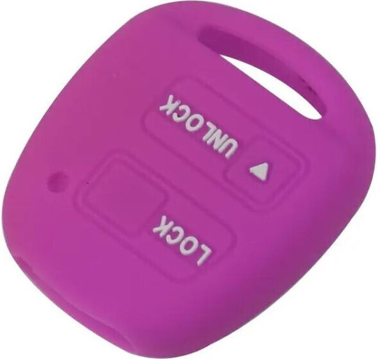Car Key Cover Case made of with 2 Buttons for Lexus / Daihatsu / Toyota in Blue Color