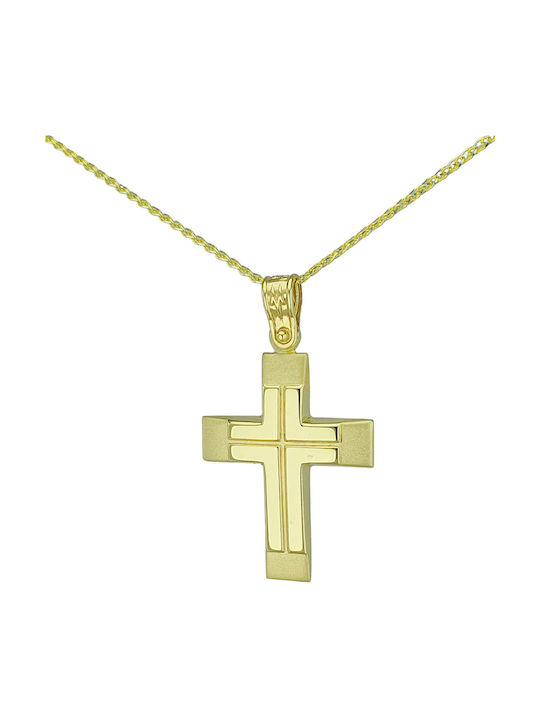 Papadopoulos Gold Men's Gold Cross 14K