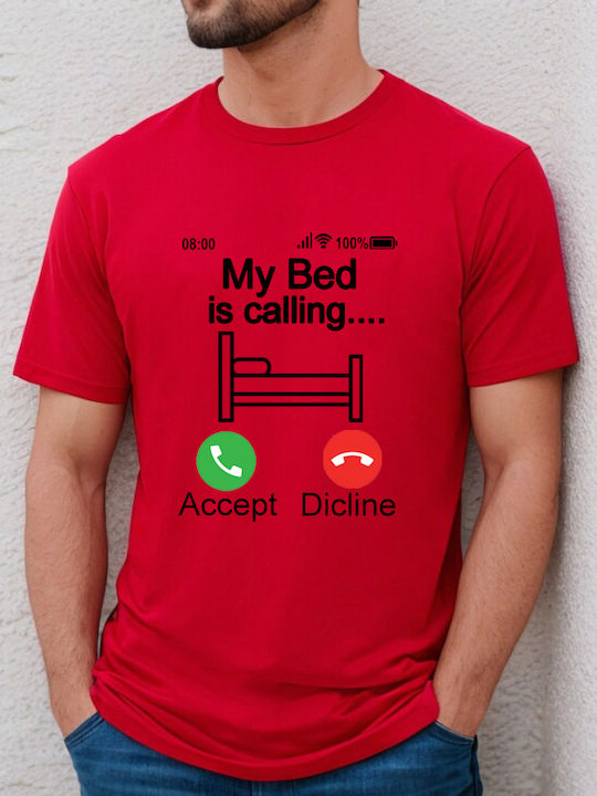 Fruit of the Loom My Bed Is Calling T-shirt Βαμβακερό My Bed Is Calling