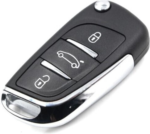 Klappbar mit 3 Tasten für Peugeot / Renault