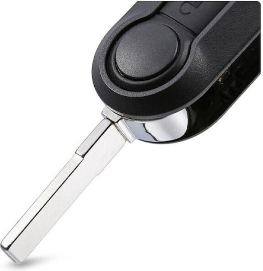 Foldable Car Key Shell with Blade with 3 Buttons for Fiat