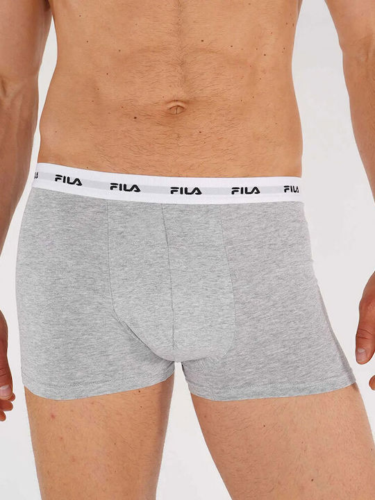 Fila Men's Boxers Grey Black 2Pack