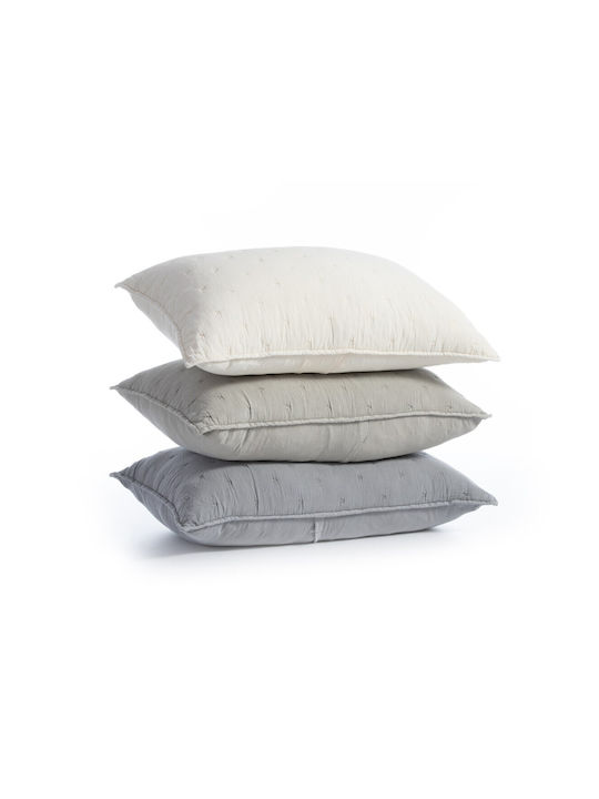 Nef-Nef Homeware Elements Pillowcase Set Oxford Quilted Grey 52x72cm.