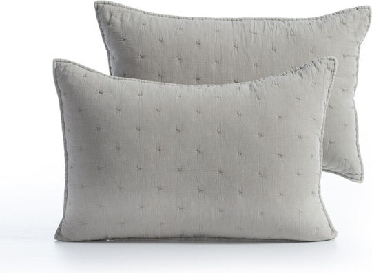 Nef-Nef Homeware Elements Сет Калъфки за Възглавници Оксфорд Ватирани Ecru 52x72см.