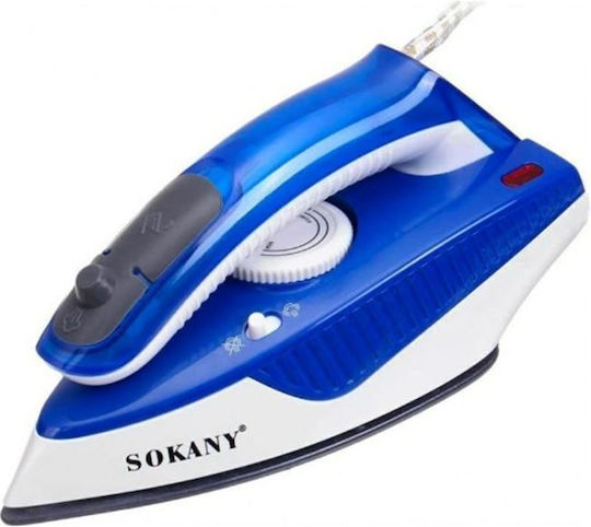 Sokany Steam Travel Iron 1000W with Ceramic Plate